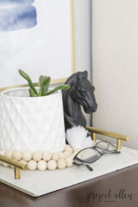 DIY Marble Tray. This super easy DIY Marble Tray will make any area look high end without the high cost.