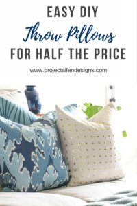 DIY Throw Pillows | Easy Diy Throw Pillows | Zippered Pillow covers #diythrowpillows #diyhomedecor