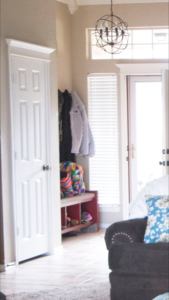 Modern Entryway Makeover | See how it went from a royal mess to huge success with just a few simple updates.