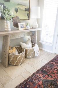 Modern Entryway Makeover | See how it went from a royal mess to huge success with just a few simple updates.