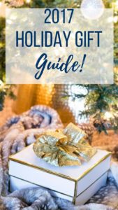 Holiday Gift Guide, Christmas Tree. Christmas Gift Ideas, white and gold gift box, gold bow, and an antelope throw blanket create a glam Christmas look. Find the perfect Christmas Gift Ideas For Everyone On Your List