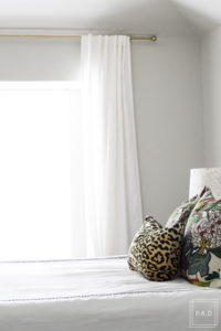 How To Hang Curtains The Right Way! This guide will instantly show you how you can make even the smallest room look bright and airy just by changing the way you hang curtains.