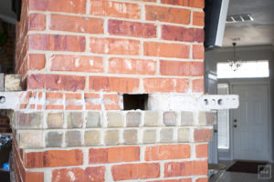How to remove brick: Learn how to remove stubborn brick without expensive tools. Remove brick fireplace or mantel to give your space a new look, its much easier than you think.