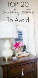 Top 20 decorating mistakes to avoid. Stop wasting your time and money on these common decorating mistakes that can totally ruin a good home design.