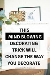 One mind blowing decorating tip that will change the way you decorate forever! This trick completely changed how I approach decorating and gave me a much clearer picture of what I wanted for the space. Home decorating doesn't have to be hard and this tip will help you narrow things down when it comes to home decor.