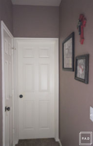 A quick and easy hallway makeover: see how we took this dark hallway from drab to fab!