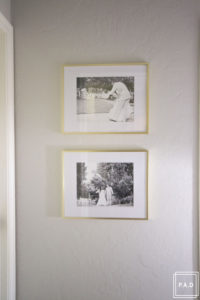 A quick and easy hallway makeover: see how we took this dark hallway from drab to fab!