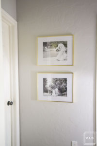 A quick and easy hallway makeover: see how we took this dark hallway from drab to fab!
