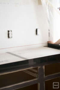 DIY White Concrete Countertops