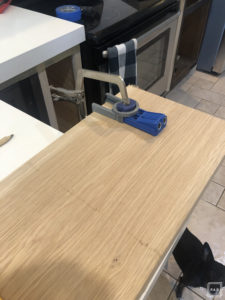 DIY white oak open shelving without breaking the bank. See how we added four white oak shelves to our kitchen for under $250