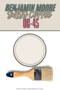 Learn all about Benjamin Moore Swiss Coffee, a warm neutral paint color . See if its the right white paint color for you.